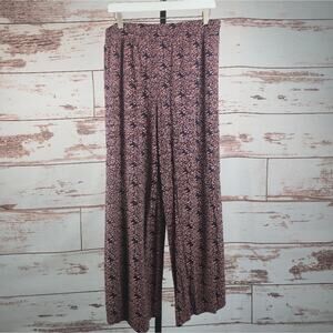 Coolibar Women's Lynsu Wide Leg Pants Pink Floral Print Size Large